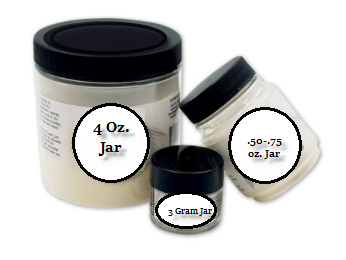 Individual LARGE Beans' Pearl Powdered Pigment- 1/2 to 3/4 oz. Jars